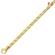 14K Gold 6.2mm Polished Fancy Link Bracelet