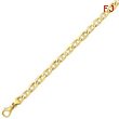 14K Gold 6.2mm Polished Fancy Link Bracelet