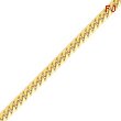 14K Gold 6.75mm Domed Curb Bracelet