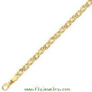 14K Gold 6.85mm Polished Fancy Link Bracelet