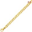 14K Gold 7.35mm Polished Fancy Link Bracelet