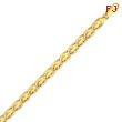 14K Gold 7mm Hand-Polished Fancy Link Bracelet