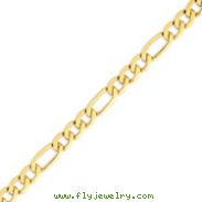 14K Gold 8.75mm Flat Figaro Chain