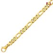 14K Gold 8.8mm Polished Fancy Link Bracelet