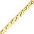 14K Gold 8mm Beveled Curb Chain