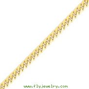 14K Gold 8mm Domed Curb Bracelet