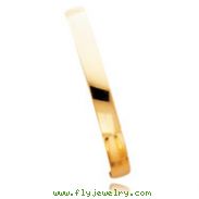 14K Gold 8mm Solid Polished Half-Round Slip-On Bangle