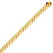 14K Gold 9mm Hand Polished Fancy Link Bracelet