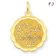 14K Gold A Date To Remember Charm