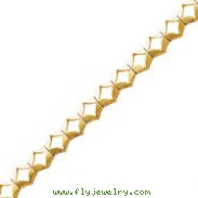 14K Gold Add-A-Diamond Tennis Bracelet Mounting