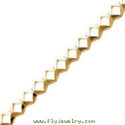 14k Gold Add-A-Diamond Tennis Bracelet Mounting