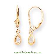 14K Gold Aquamarine Earrings - March