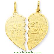 14K Gold Best Friend Break-Apart Charm