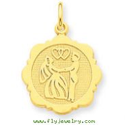 14K Gold Bride & Groom Charm