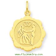 14K Gold Bride & Groom Charm