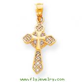 14K Gold Celtic Cross Pendant