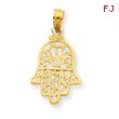 14K Gold Chamseh Pendant