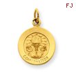 14K Gold Confirmation Charm