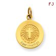 14K Gold Confirmation Charm