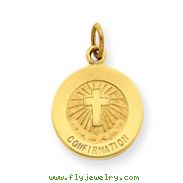14K Gold Confirmation Charm