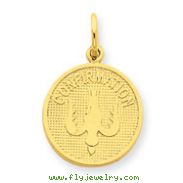 14K Gold Confirmation With Dove Medal Charm