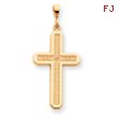 14K Gold Cross Pendant