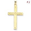 14K Gold Cross Pendant