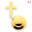 14K Gold Cross Tie Tac