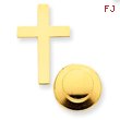 14K Gold Cross Tie Tac