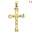 14K Gold Crucifix Charm