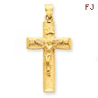 14K Gold Crucifix Charm