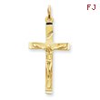 14K Gold Crucifix Pendant