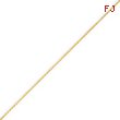 14K Gold Diamond Cut 0.65mm Spiga Pendant Chain