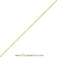 14K Gold Diamond Cut 0.65mm Spiga Pendant Chain