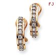 14K Gold Diamond Earring