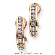 14K Gold Diamond Earring