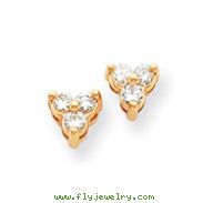 14K Gold Diamond Earring