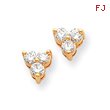 14K Gold Diamond Earring