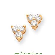 14K Gold Diamond Earring