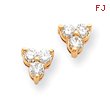 14K Gold Diamond Earring