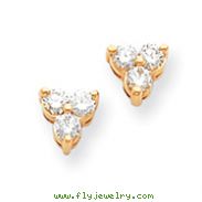 14K Gold Diamond Earring