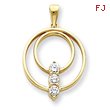 14K Gold Diamond Pendant