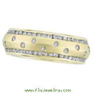 14K Gold Diamond Ring Eternity Band