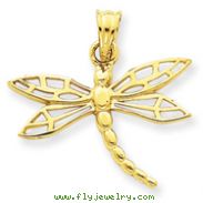 14K Gold Dragonfly Charm
