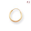 14K Gold Endless Hoop Earrings