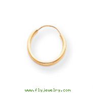 14K Gold Endless Hoop Earrings