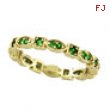 14K Gold Eternity .34ct Tsavorite Stackable Guard Ring