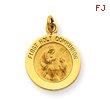 14K Gold First Communion Medal Charm