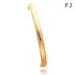 14K Gold Florentine Engraved Hinged Baby Bangle Bracelet