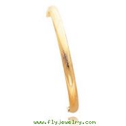 14K Gold Florentine Engraved Hinged Baby Bangle Bracelet